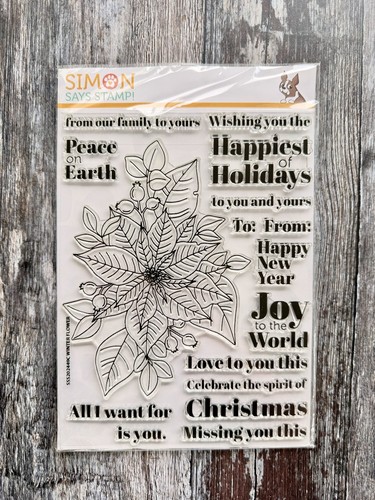 Simon says stamp winter flower - stamp,