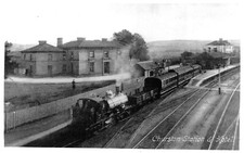 PHOTOGRAPH   RAILWAY   CHURSTON STATION  AND HOTEL