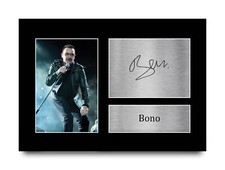 Bono Signed Pre Printed
