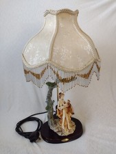 Juliana Collection Table Lamp Damask Shade Mother & Baby on Chair Figurine 60cm