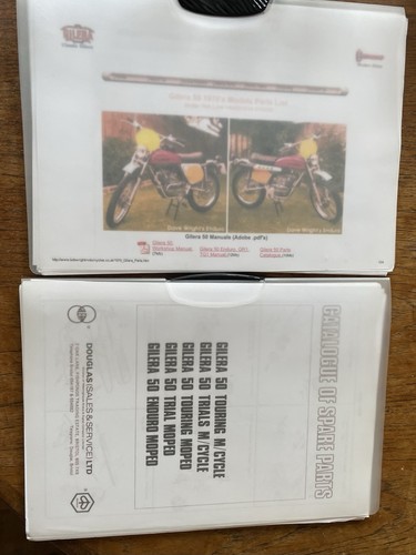 Gilera sports moped reprinted - sports,