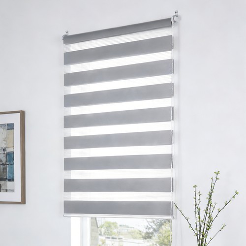 Zebra window roller blind day - window,
