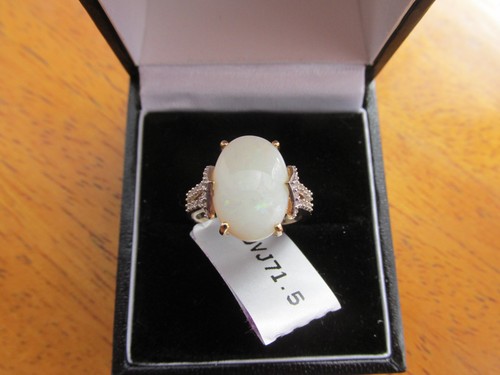 Opal gold ring coober pedy - gold, ring,