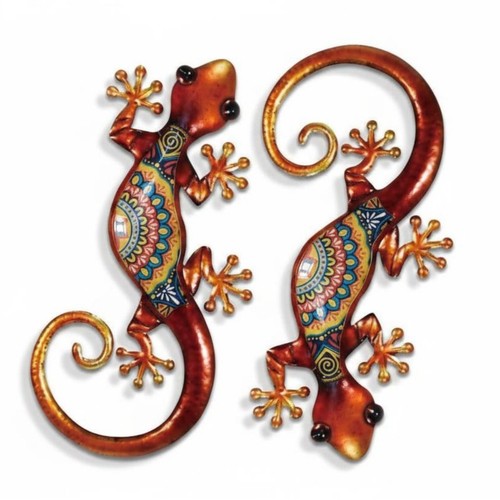 Pieces gecko wall ornament - 2,