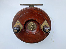 Vintage Wooden Starback Nottingham Style 5" Fishing Reel