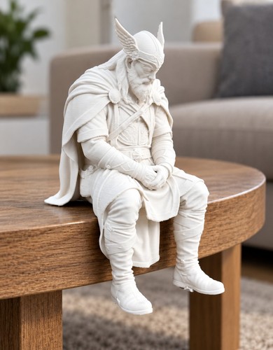White viking warrior - white,