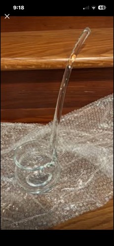 Vintage glass ladle punch bowl - vintage,