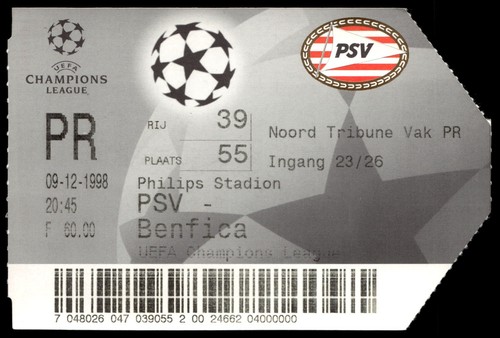 Ticket 1998 psv sl - ticket,