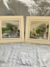 2 Chinese  Silk Embroidery