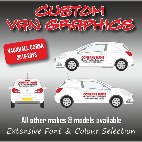 Van graphics sign writing - van,