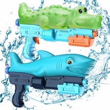 2-Pack LARGE Water GUNS Kids Summer Garden Outdoor Toys FREE GUN WITH EACH ORDER