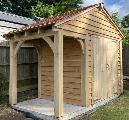 Green oak shed log - &,