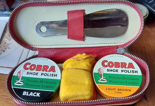 1940s shoe polish kit - shoe,