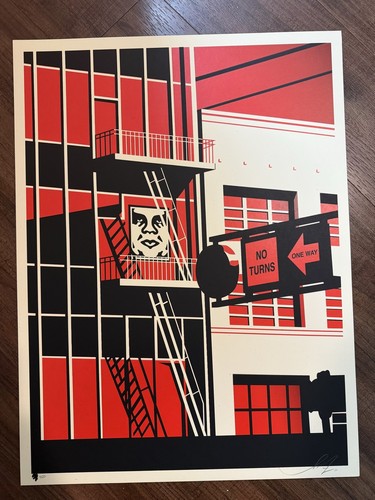 Shepard fairey fire - fairey,