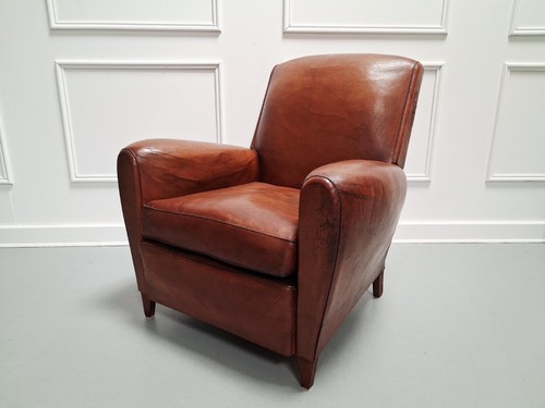 Beautiful 1930s french leather - beautiful,