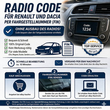 Radio Code For Renault & Dacia