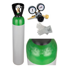 Argon/CO2 MIX Full Gas Bottle 10L 200B Welding Cylinder Mous Gas RegulatorGloves