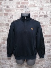 Sergio Tacchini Everton FC Vintage Mens 1/4 Zip Pullover Jumper Size Large. 