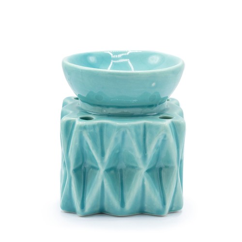 Oil burner geometric blue - oil,