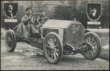 L'Hirondelle - 'Grand Prix de l'A.C.F - Michel in an Opel' (1908) - Unused Po...