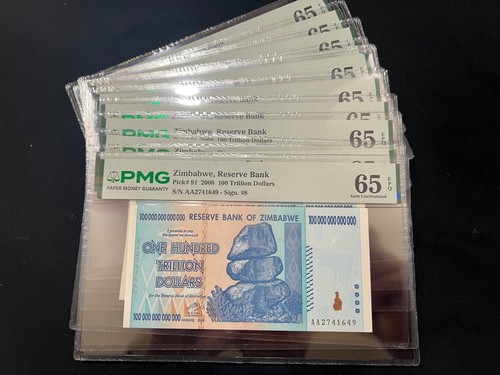 Zimbabwe 100 trillion - 100, dollar