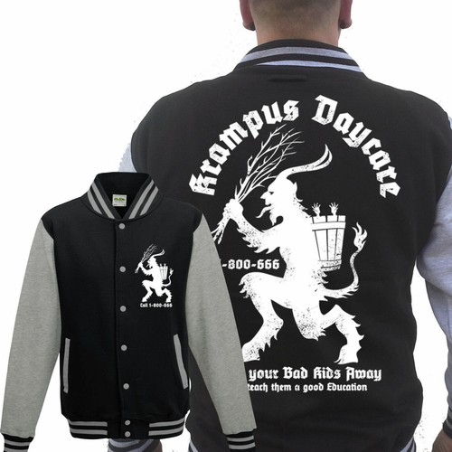 Krampus daycare college jacket - krampus,
