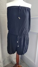 Next Beachwear Black Playsuit