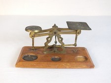 Antique Brass Postal Scales -