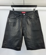 Supreme - Baggy Leather Shorts