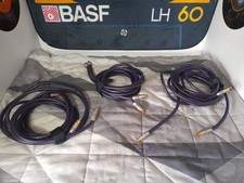 3x 2m Pairs Straight Wire Chorus Cables RCA Phono Interconnects