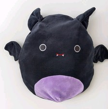 RARE Halloween Squishmallows Purple Black Betty Vampire Bat 12" 2019 Soft Toy