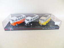 HIGH SPEED  'VW T1 SAMBA BUS SET, ORANGE, BLACK, YELLOW' 1:43. MIB/BOXED