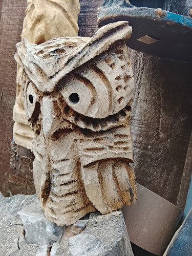 Hand carved wooden - hand,