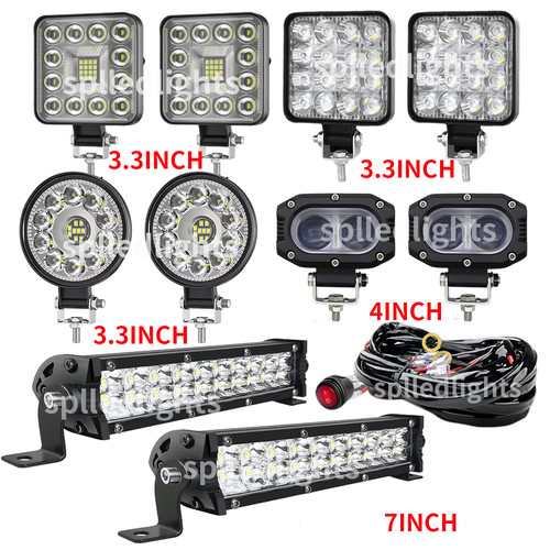 Square led spot flood - led, light