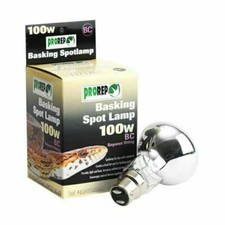 ProRep Basking Spot lamp 100W Vivarium Heater Bayonet Fit BC