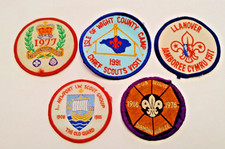 Vintage X5 Scouts Cub Scouts Sew On Patchs Mixed Lot