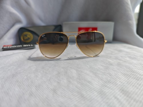 Ray ban aviator rb3026 - rb3026, gold