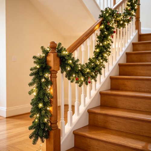 16ft pre lit - lit, garland