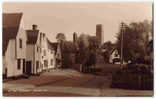 Kersey Suffolk The Street Ford - Vintage Judges Real Photo Postcard X09