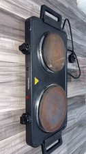 Cookworks 2500W Double Hotplate Table Top Hob Electric Cooker Used
