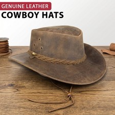 Cowboy Hat Men's Real Leather