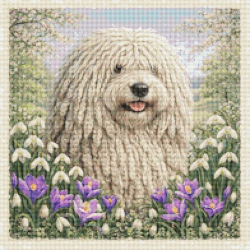 Hungarian puli puppy dog - hungarian,