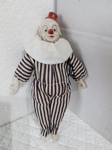 Vintage clown doll porcelain - doll,