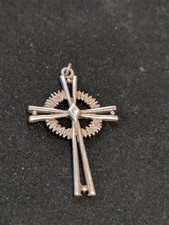 Sterlign Silver Celtic Cross with Cutaway Pattern