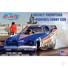 Atlantis Models 1:16 Mickey Thompson Marines Funny Car Plastic Model Kit