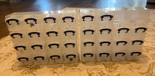  2 Organisers 16 X 0.14 Litre Storage Boxes (2 boxes missing so 30 boxes)