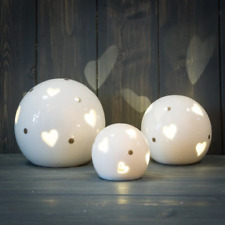 3Pc White Ceramic LED Cut Out