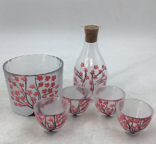 Glass sake set for cold - for, warm