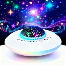 Kids Night Light Projector with White Noise Machine 28 Soothing Sounds Timer Toy