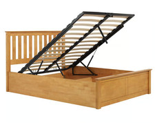 4'6 Oak End Opening Ottoman- Double